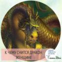 к чему снится дракон девушке