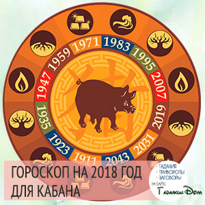 Свинья - кабан: гороскоп на 2018 год для женщин и мужчин Свинья - кабан: гороскоп на 2018 год для женщин и мужчин