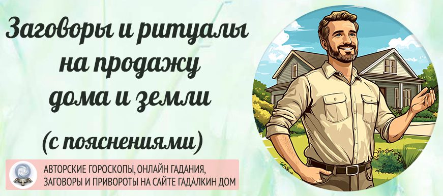Подборка ритуалов на продажу дома и земли