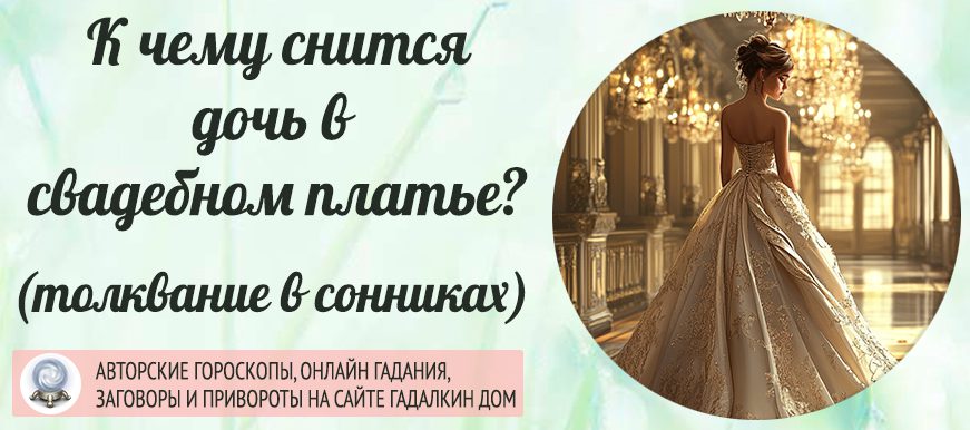 Сонник: к чему снится дочь в свадебном платье