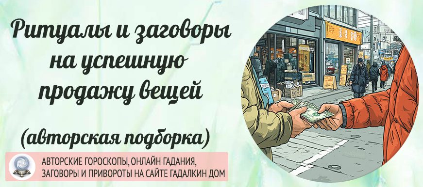 заговоров на успешную продажу вещей