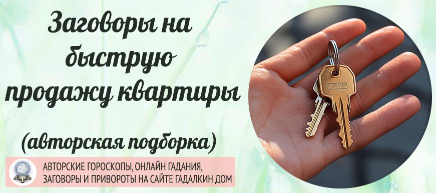 заговоры на продажу квартиры