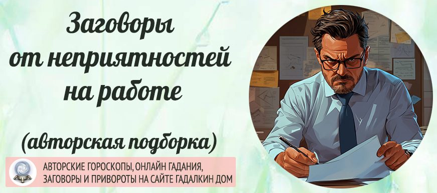 Ритуалы и заговоры от неприятностей на работе