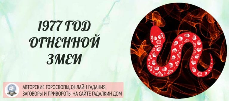 1977 год какого животного по восточному календарю