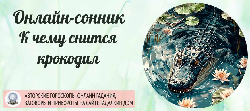 сонник: крокодил