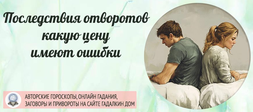 последствия отворотов