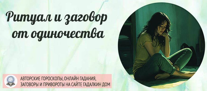 Ритуал и заговор от одиночества