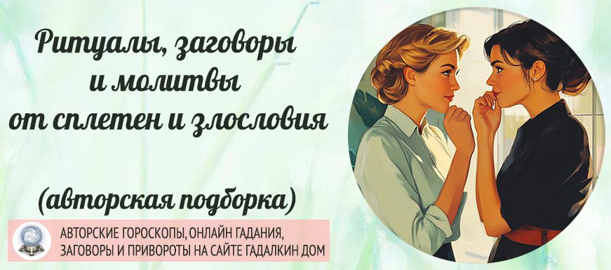 Заговор от сплетен и злых языков