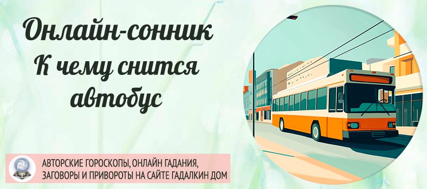 к чему снится автобус