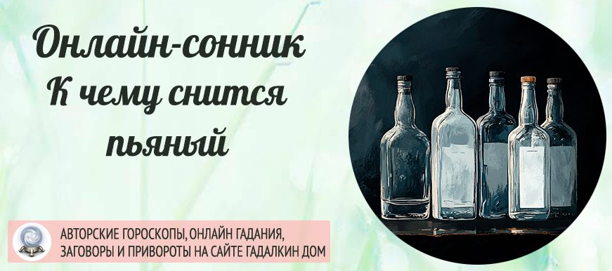 приснился пьяный