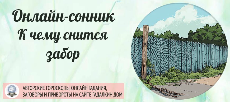 сонник забор