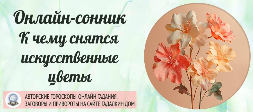 Искусственные цветы во сне