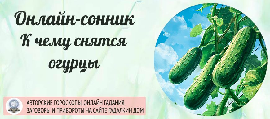 Сонник: огурцы
