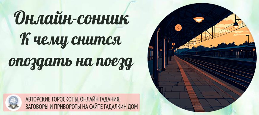 К чему снится опоздать на поезд