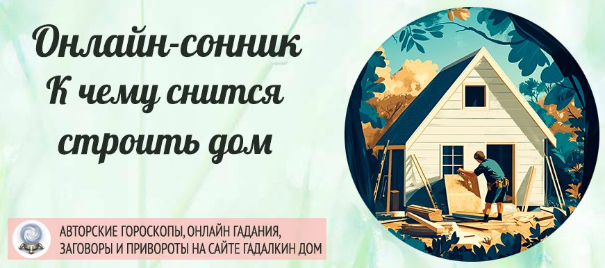 приснилось, что вы строите дом 