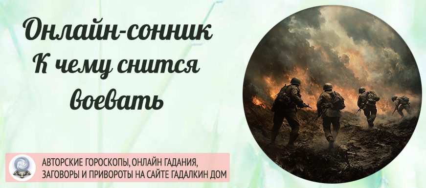 сонник воевать
