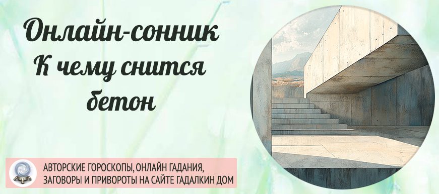 приснился бетон