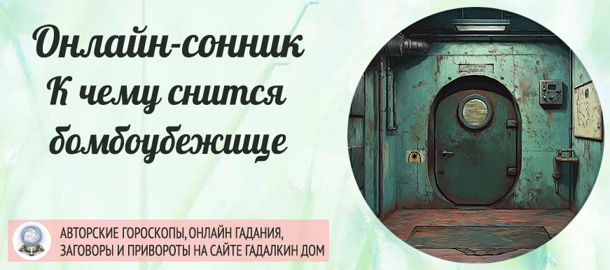 приснилось бомбоубежище