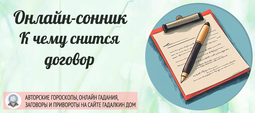 сонник договор
