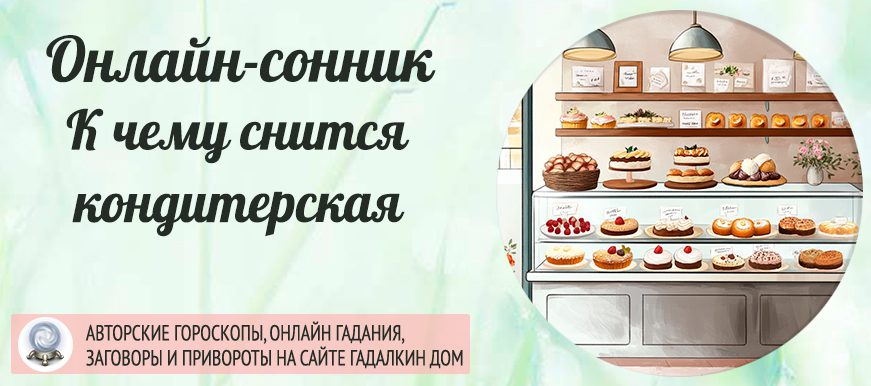 сонник кондитерская
