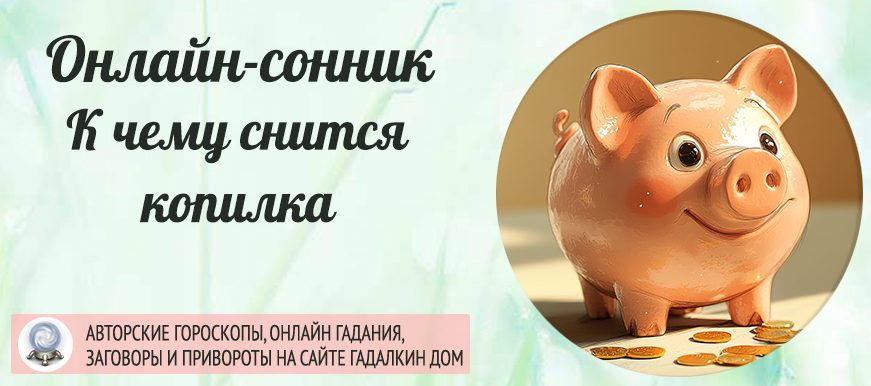 приснилась копилка