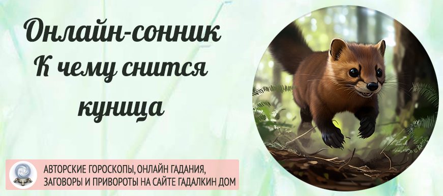 Куница во сне