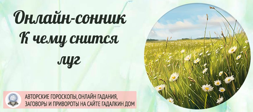 приснился луг