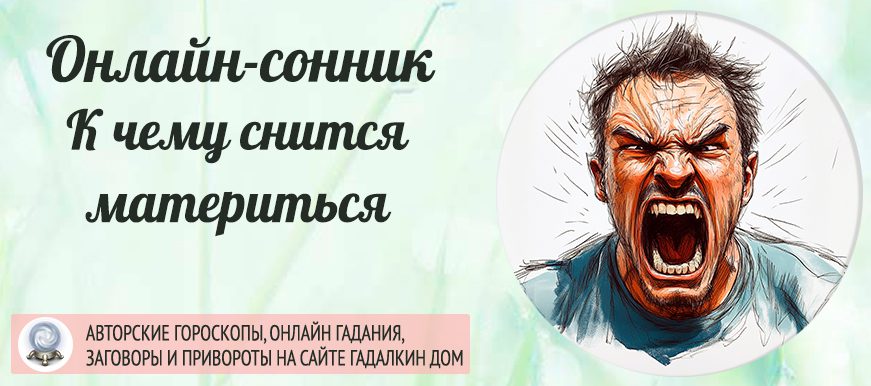 сонник материться