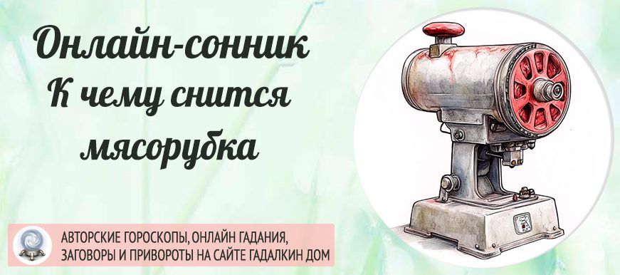 приснилась мясорубка