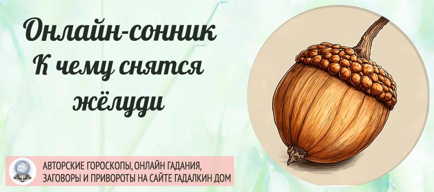 К чему снится желудь