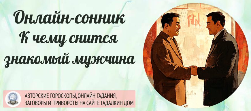 К чему снится знакомый мужчина