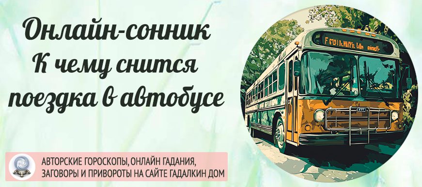 сонник ехать в автобусе