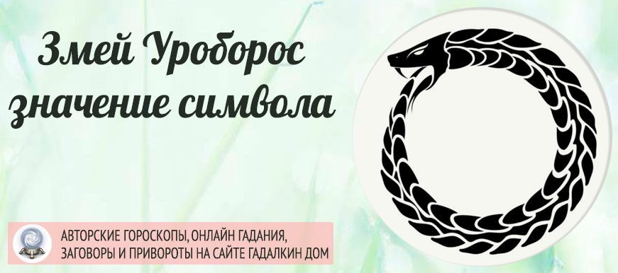 Уроборос, змей, пожирающий свой хвост.