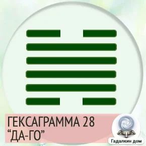 гексограмма 28 да го
