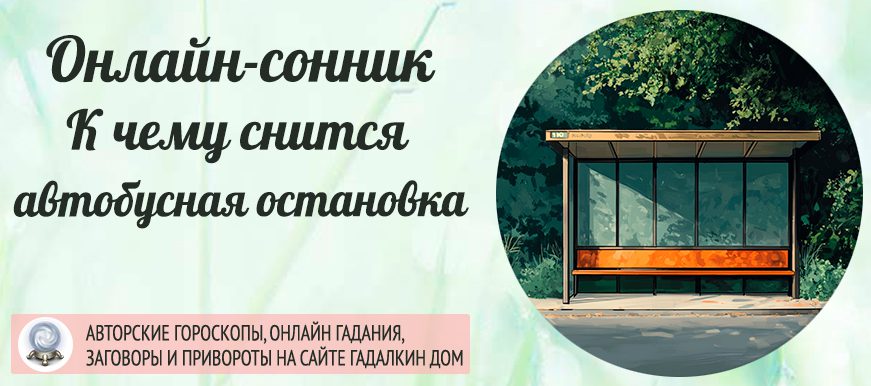 Сонник: автобусная остановка