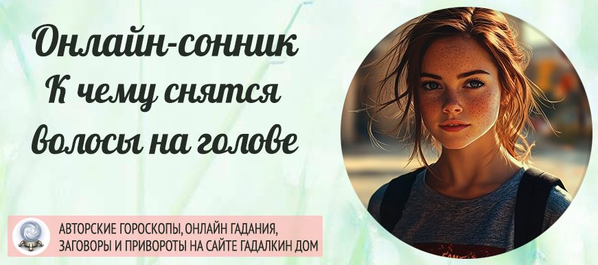 Сонник: волосы на голове