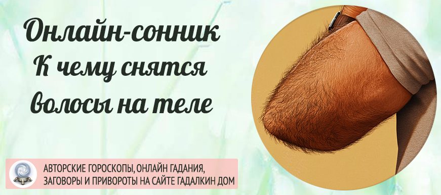 Сонник: волосы на теле