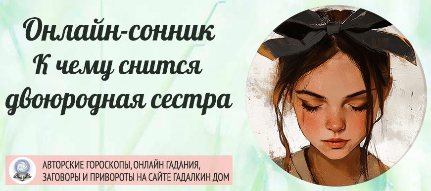 Сонник: двоюродная сестра