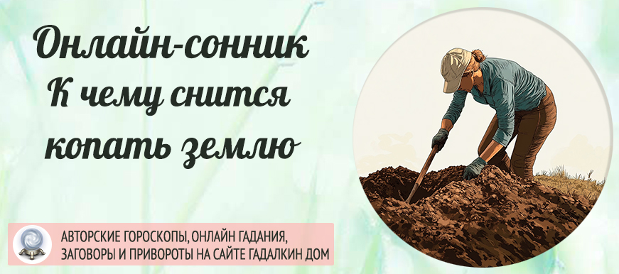 Сонник: копать землю