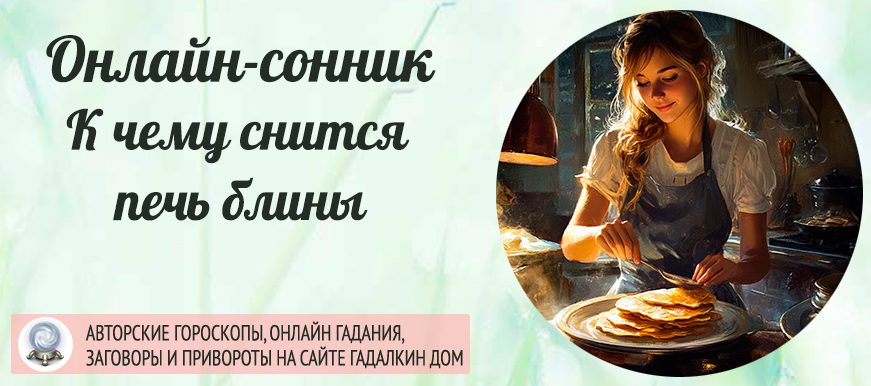Сонник: печь блины