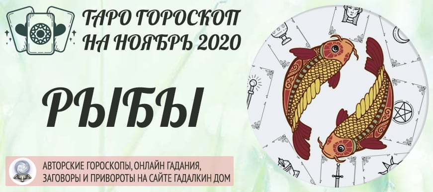 гороскоп таро на ноябрь 2020 рыбы
