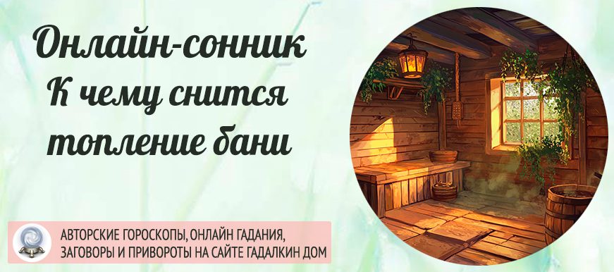 Сонник: топить баню