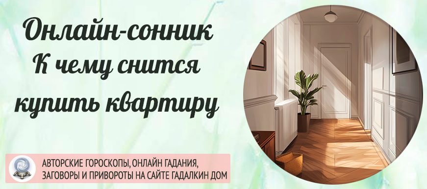 Сонник: покупка квартиры