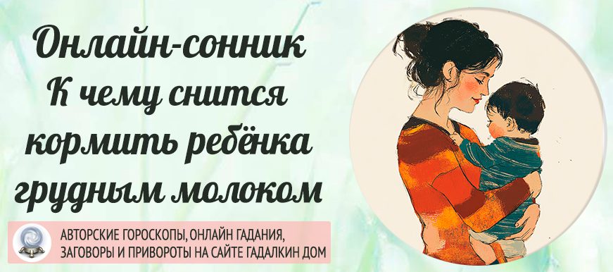Сонник: кормить ребёнка грудным молоком