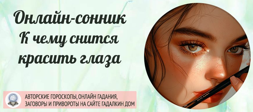 Сонник: красить глаза