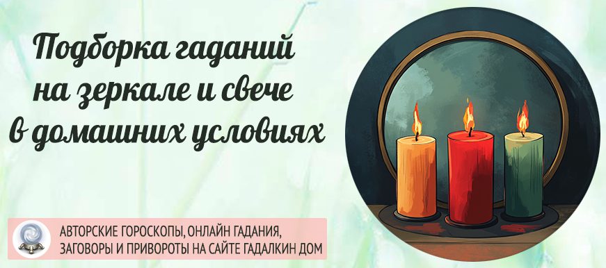 Подборка гаданий на зеркале со свечой