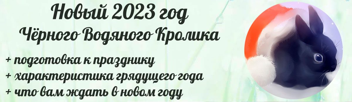 Новый год 2023 Чёрного Кролика