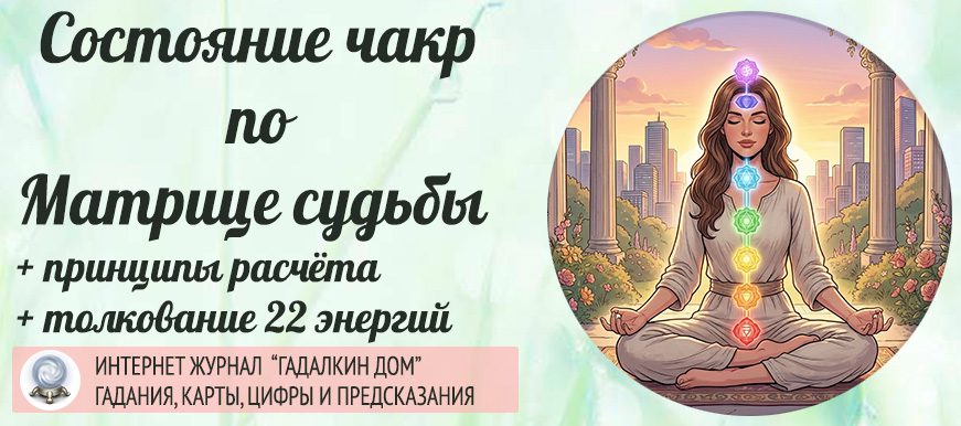 чакры и их состояние в матрице