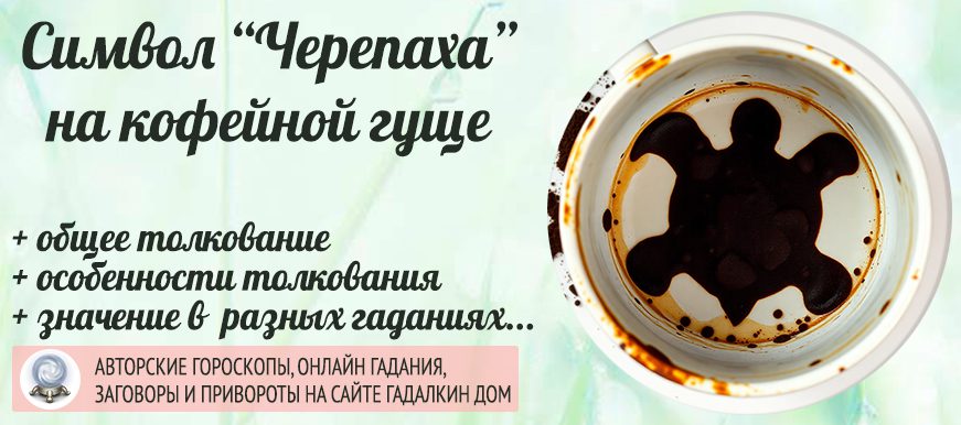 «Черепаха» на кофейной гуще