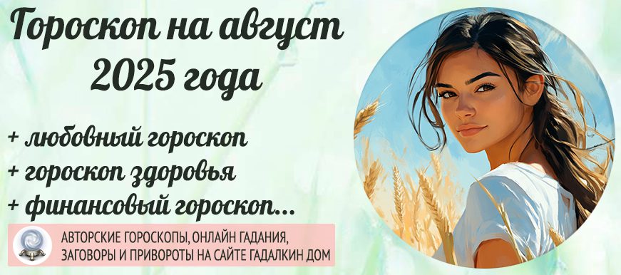 Гороскоп на август 2025